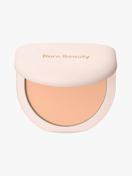 Rare Beauty True to Myself Tinted Pressed Finishing Powder in branded component on a light gray background