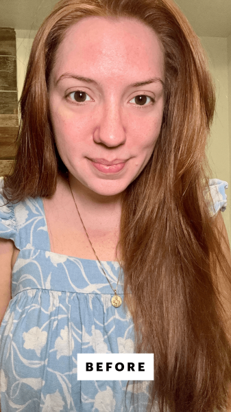 Allure social director Kassidy Silva before applying the Oribe Gold Lust Transformative Masque