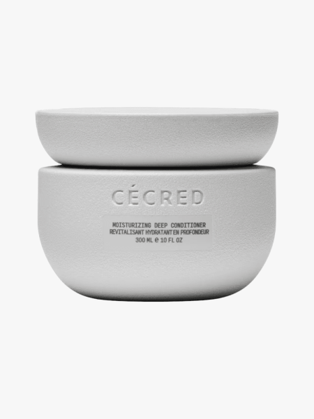 Cécred Moisturizing Deep Conditioner in branded component on a light gray background